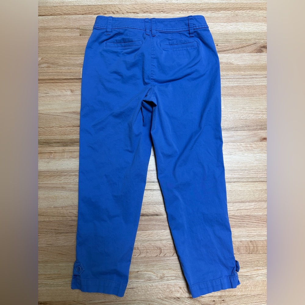 Talbots The Perfect Crop pant size 6 in periwinkle - Picture 3 of 9